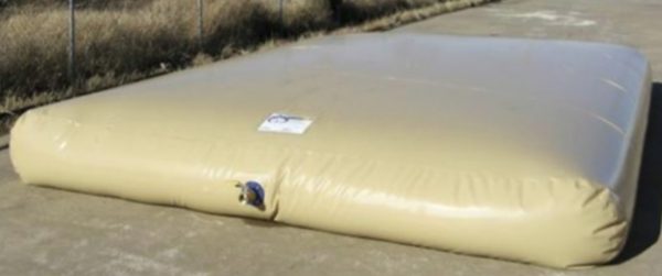 Tanque flexible de lona de PVC utilizado para almacenamiento temporal de líquidos
