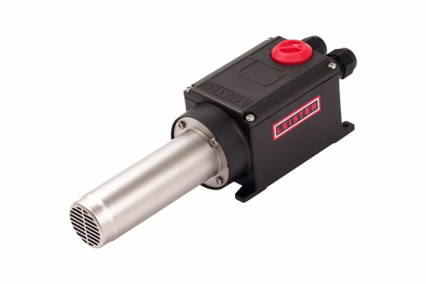 Vista principal del generador de aire caliente Leister LHS 21S PREMIUM