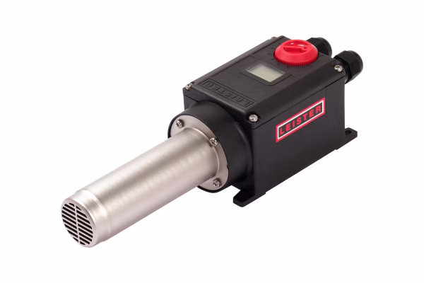 Vista principal del generador de aire caliente Leister LHS 21S SYSTEM