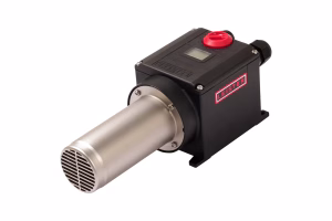 Vista principal del generador de aire caliente Leister LHS 41S SYSTEM