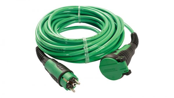 Extensión eléctrica Leister de 15 metros para suministro estable de energía en trabajos de soldadura