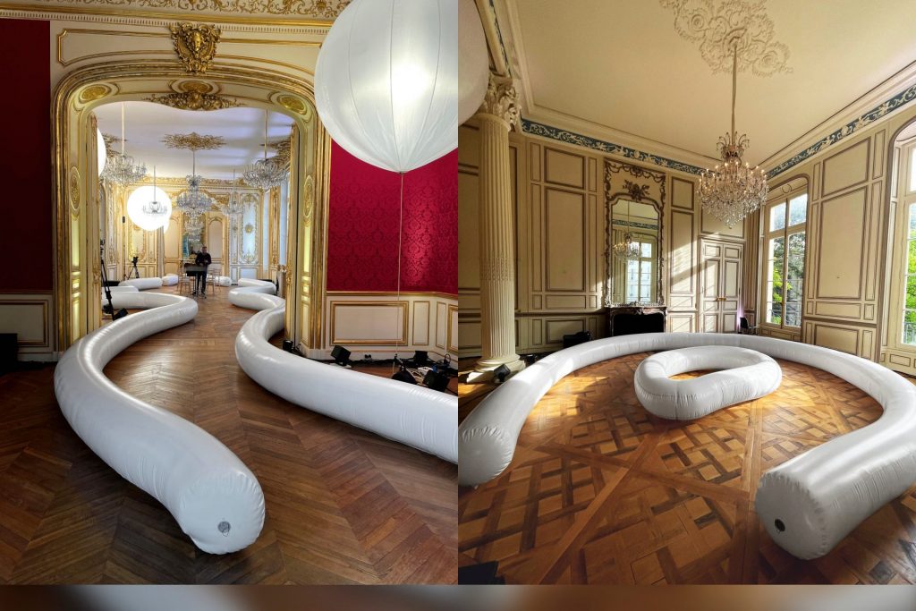 Estructuras inflables de aire cautivo producidas mediante soldadura de membranas plásticas con máquinas Leister SEAMTEK