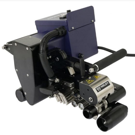 Máquina automática Weldy WGW 300 para soldadura de geomembranas en aplicaciones industriales