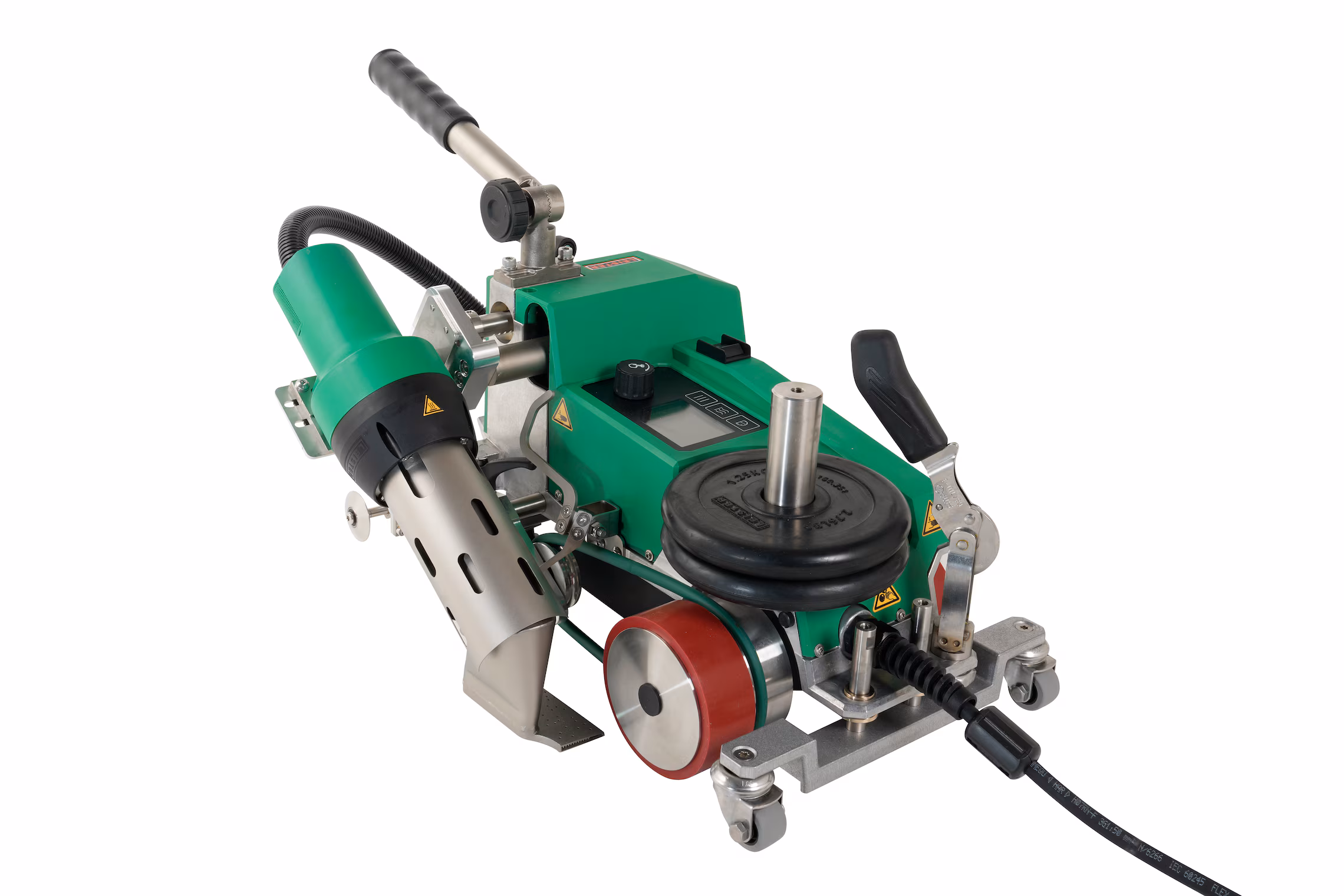 Leister UNIPLAN 510, soldadora automática para soldadura por solape, dobladillo y tubos