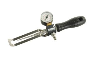 Leister AGUJA DE PRUEBAS GRUESA con manómetro para testeo de canal de aire en soldadura doble de geomembranas PEAD