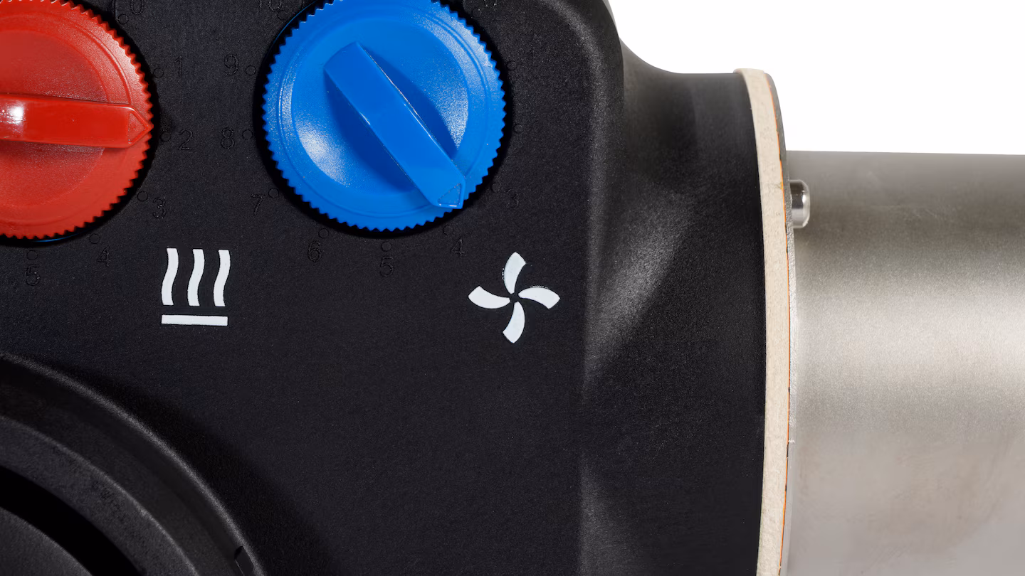 Leister HOTWIND PREMIUM con función automática de enfriamiento para uso continuo en procesos industriales