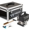 Weldy MINIWELDER GEO 2 con maleta de transporte, herramientas y accesorios para trabajos en geomembrana